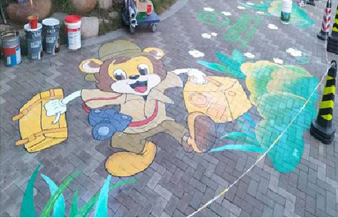 泸水夏季画地面彩绘会遇到的问题