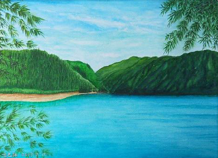 泸水在墙绘中，如何绘画绿水青山？